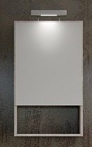 Шкаф за баня с огледало Alba Beige 45