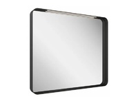 Огледало с LED осветление Strip Black 50x70см //