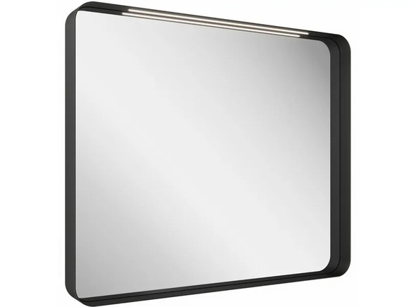 Strip Black огледало за баня 90x70см