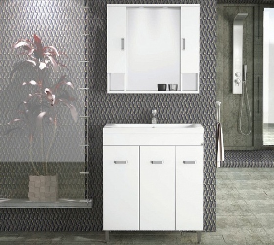Комплект шкафове Militos 80 White от МДФ