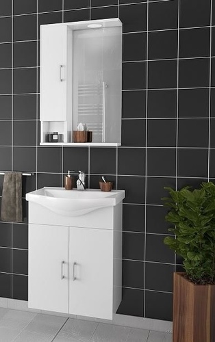 Комплект MDF мебели за баня Alba 55 White