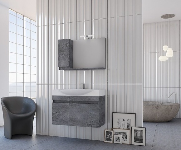 Шкафове за баня Senso 85 Granite