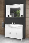 Комплект MDF мебели за баня Alba 100 White