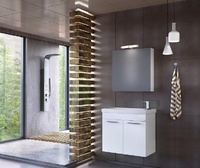 Комплект MDF шкафове за баня Status 60 White