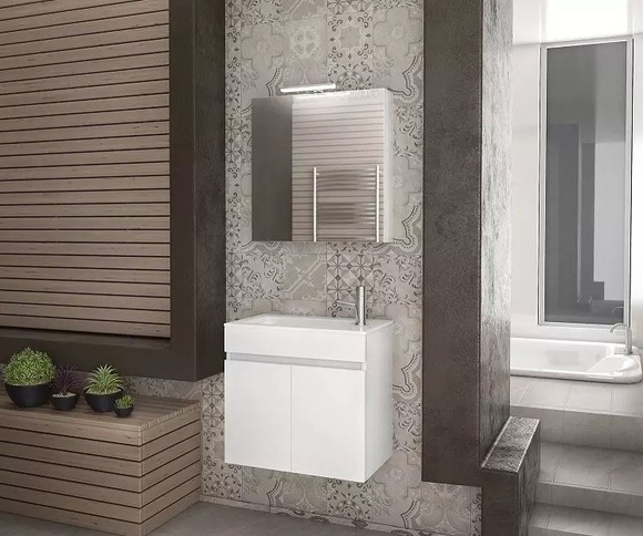 Комплект MDF мебели за баня Magnolia 55 White
