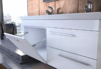 Долен MDF шкаф за баня Status 120 White