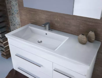 Конзолен шкаф за баня MDF Status 100 White
