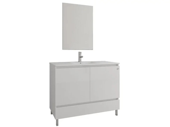Комплект мебели за баня Delta 100 Slim White
