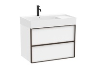 Луксозен шкаф за баня Inspira Unik White Matt 80см