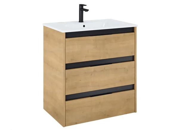 Конзолен шкаф за баня Unik Light Oak 70.5см