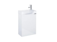 Unik Micro Plus Glossy White долен шкаф за баня 45см