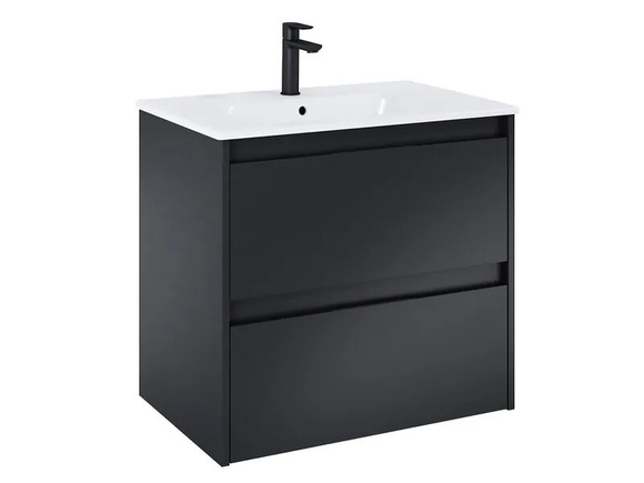 Unik Black Matt долен шкаф за баня 70см