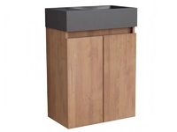 Стилен PVC шкаф за баня COMPACT 4242WOODEN