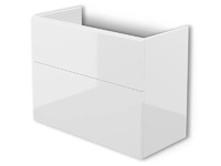 Стилен шкаф за баня Prizma White gloss 80см